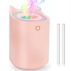 Pembe Humıdıfıer Hava Nemlendirici Büyük Kapasiteli 3000ml Ultrasonik Aroma Difüzörü