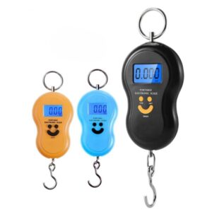 Siyah Elektronik Dijital El Kantarı Taşınabilir Gülücüklü Hassas Tartı Mutfak Terazisi